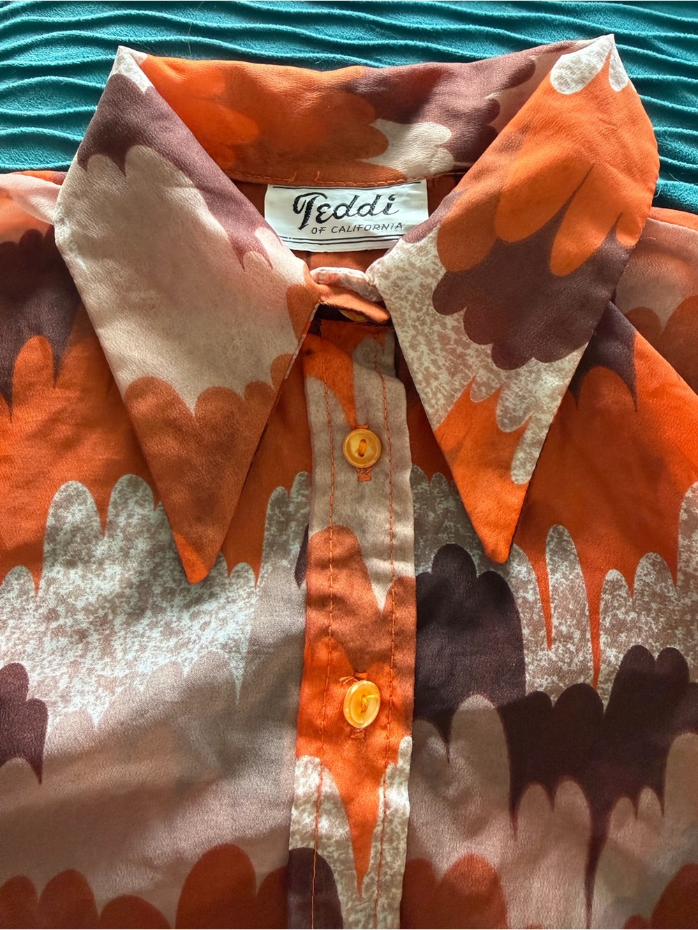 Vintage 70’s TEDDI of California Button down shirt
